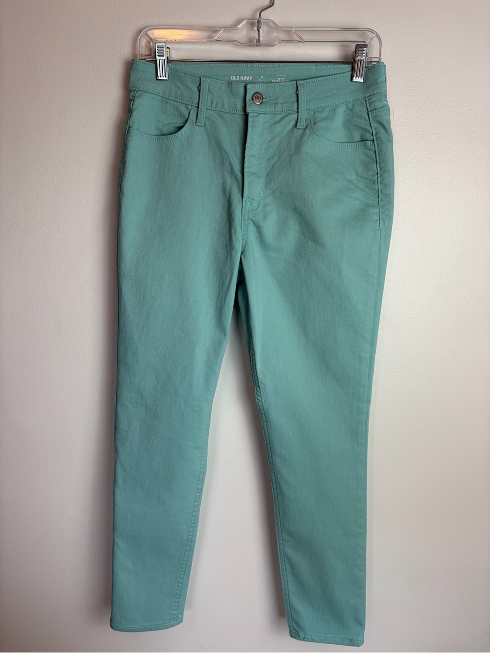 Old Navy Aqua High-Rise Super-Skinny Jeans